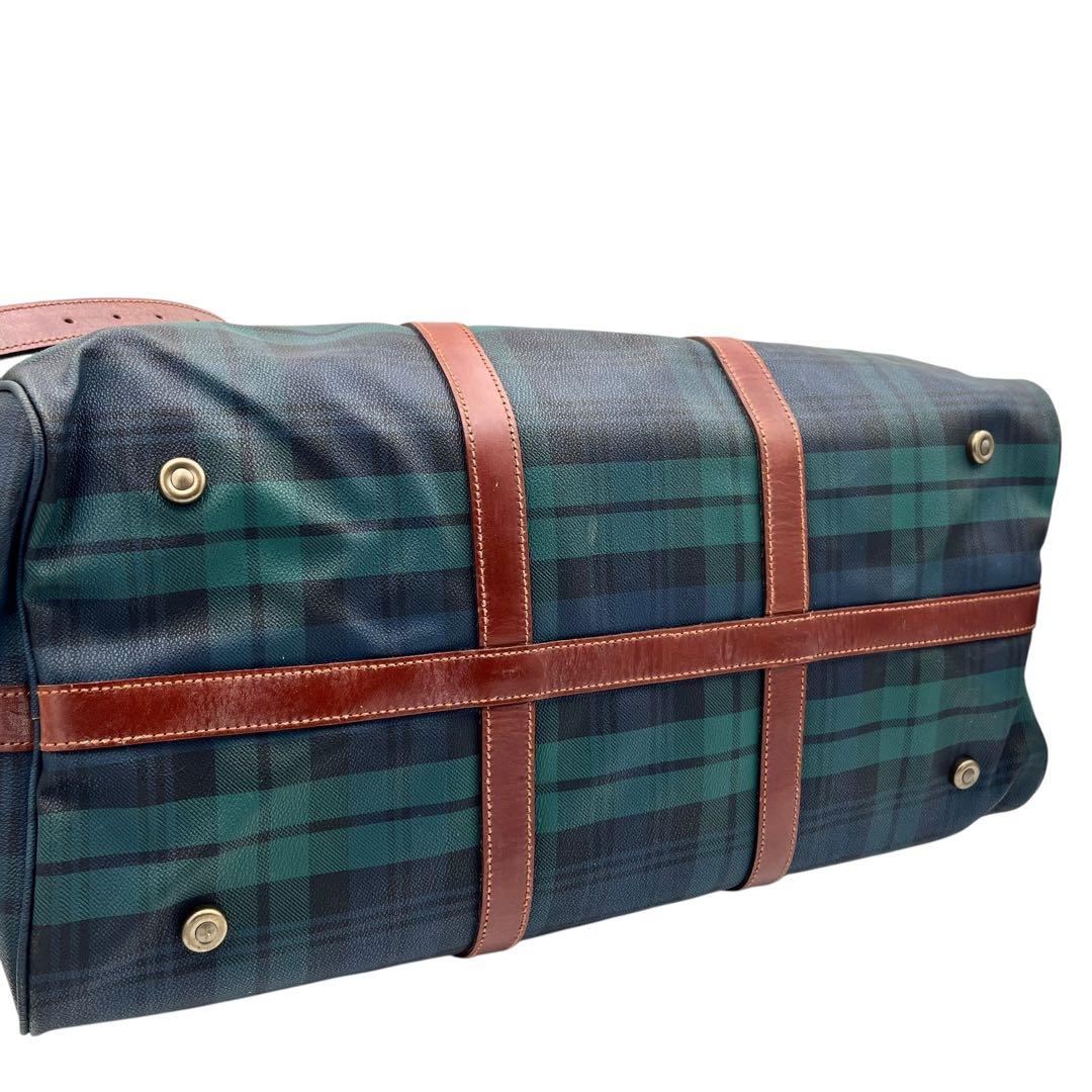 【ブラシ・南京錠付き】RALPH LAUREN ボストンバッグ レザー