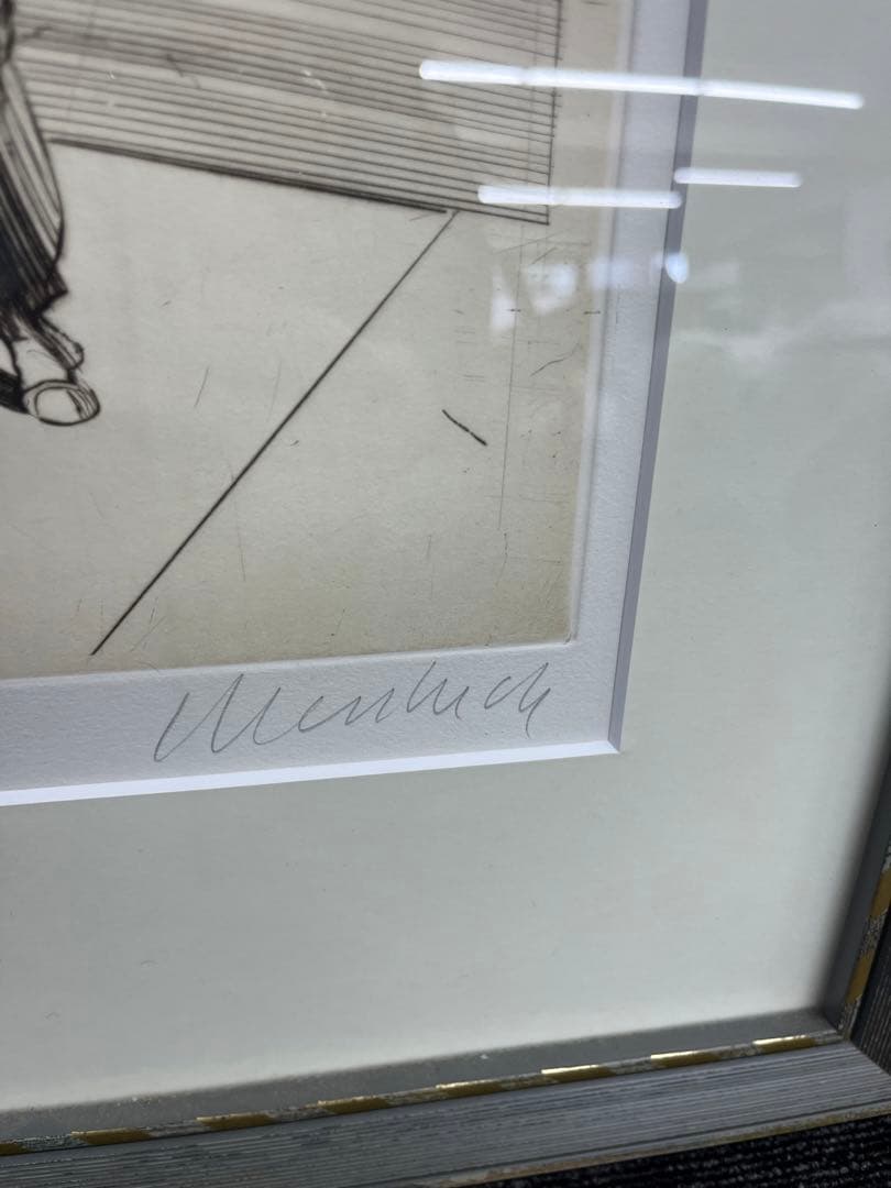 リトグラフ　クロード・ワイズバッシュ　「ソリスト」　直筆サイン　35/75