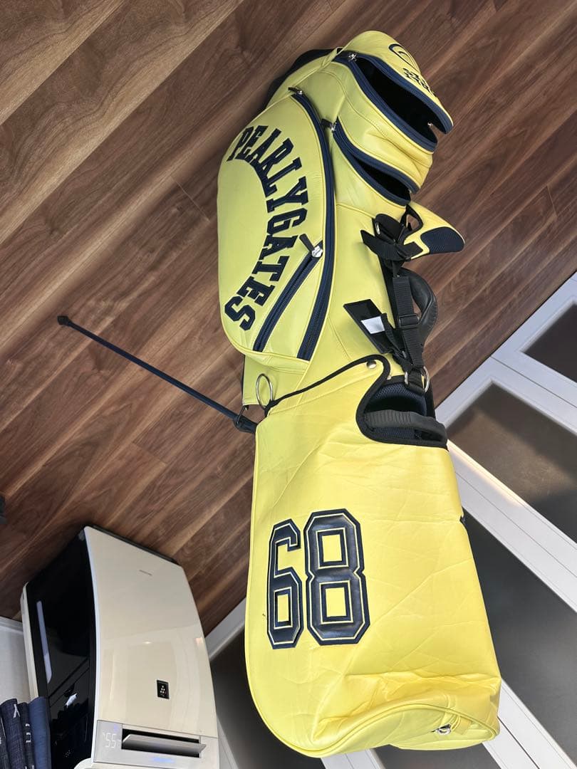 PEARLY GATES パーリーゲイツ キャディバッグ スタンド式 イエロー