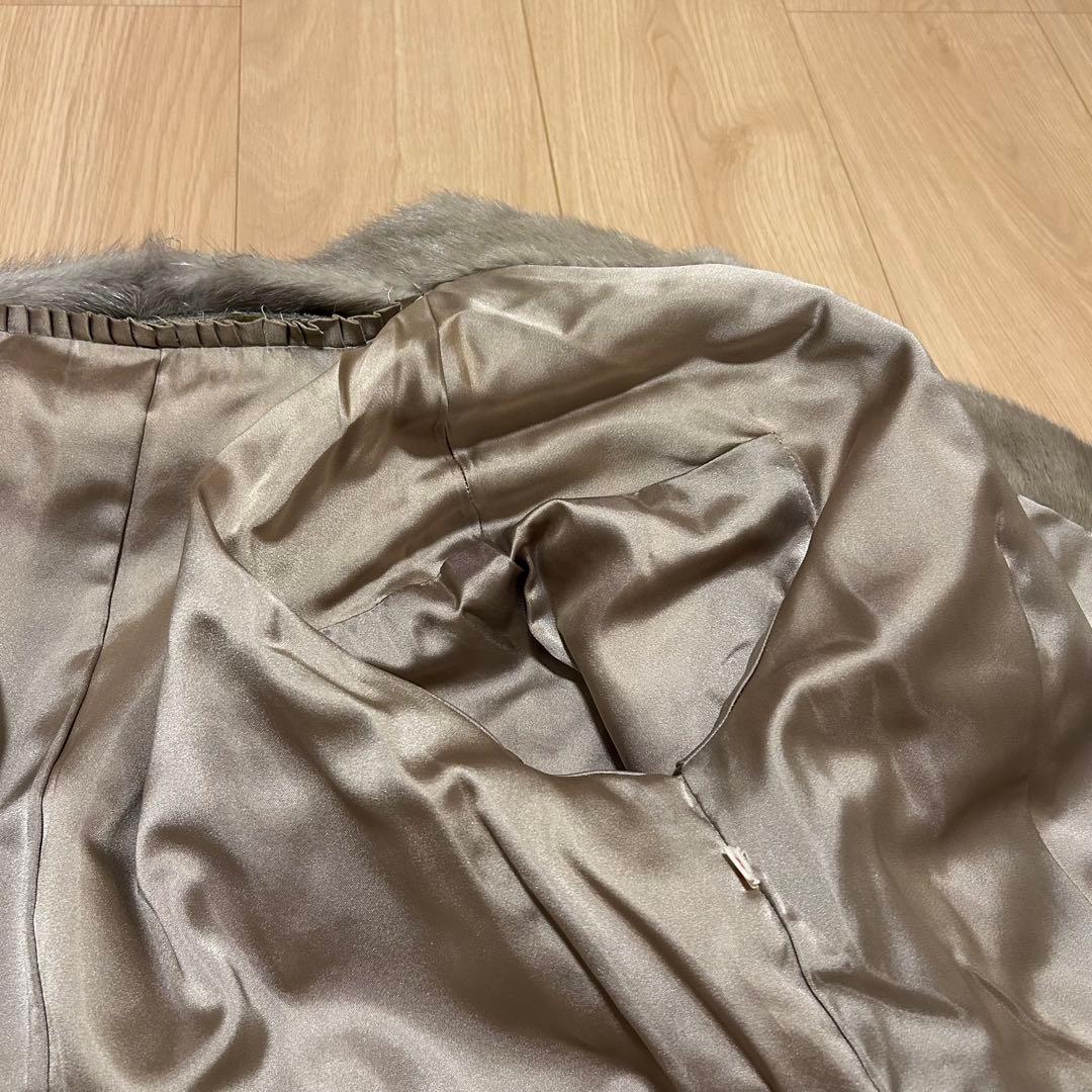 【希少】サファイアミンク　毛皮　コート　ファー　ムーンバット　ミンクファー　AQ