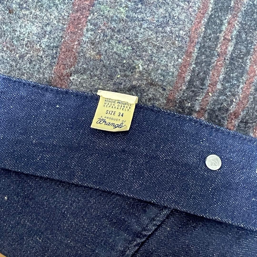 [34] 70s Wrangler バットダイ デニム カバーオール 濃紺