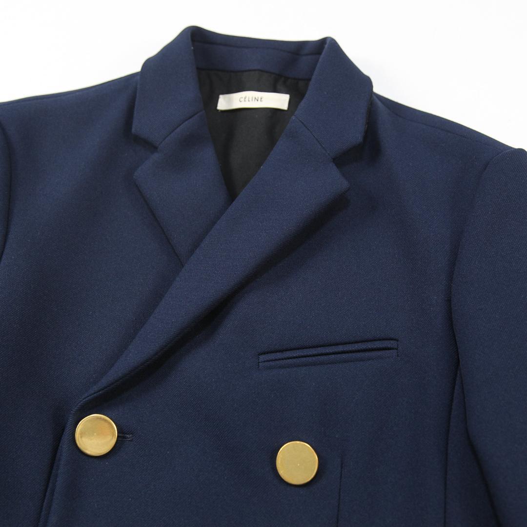 美品 希少 CELINE フィービー期 ダブルブレステッドブレザー 金ボタン