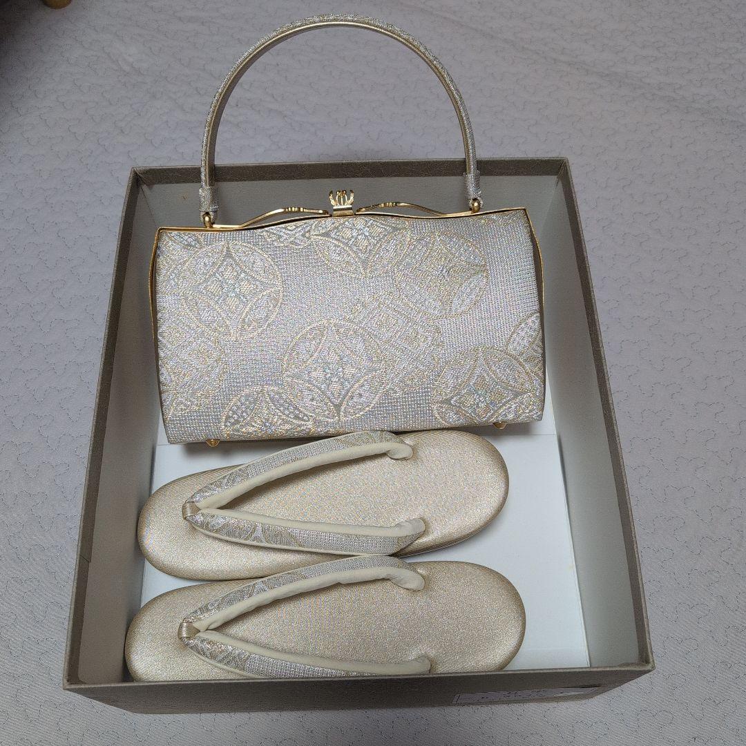 *yomi*紗織　和装用バッグと草履セット