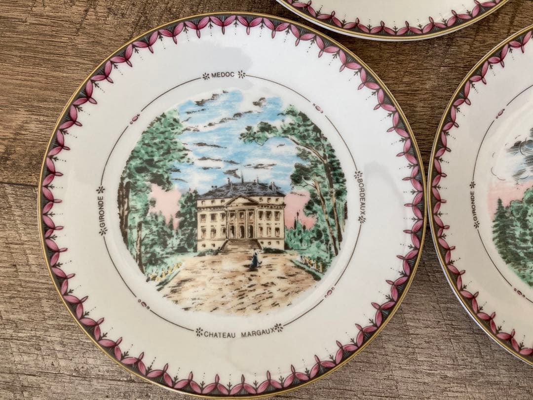 未使用フランス⭐︎Limogesフィリップ・デズリエ　カクテルプレート 6枚セット