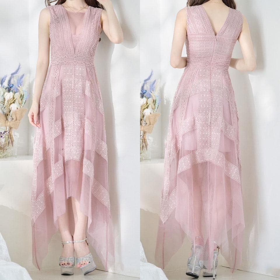 ERUKEI SETTAN エルケイセッタン アシンメトリー ロングドレス