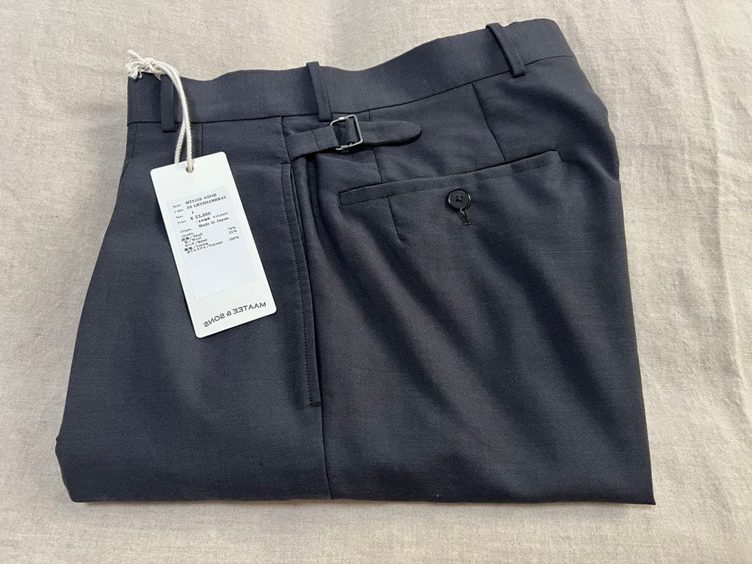 MAATEE&SONS 25SS 永遠スラックス BLACK 1 美品