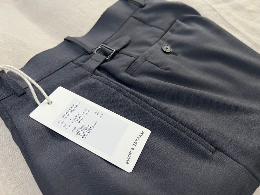 MAATEE&SONS 25SS 永遠スラックス BLACK 1 美品