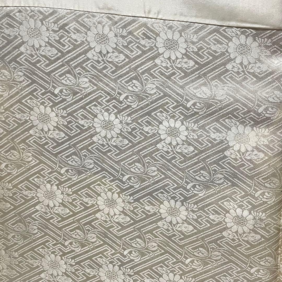 D858 振袖　絞り　花模様　正絹　着物　袷　極美品