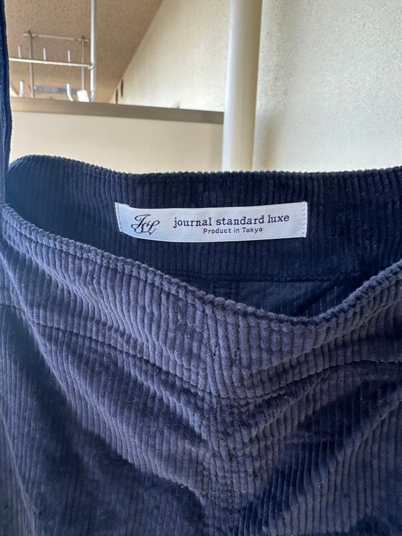 【journal standard Luxe】コーデュロイサロペット　黒