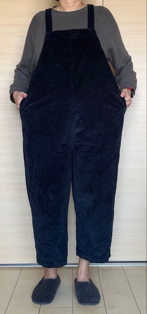 【journal standard Luxe】コーデュロイサロペット　黒