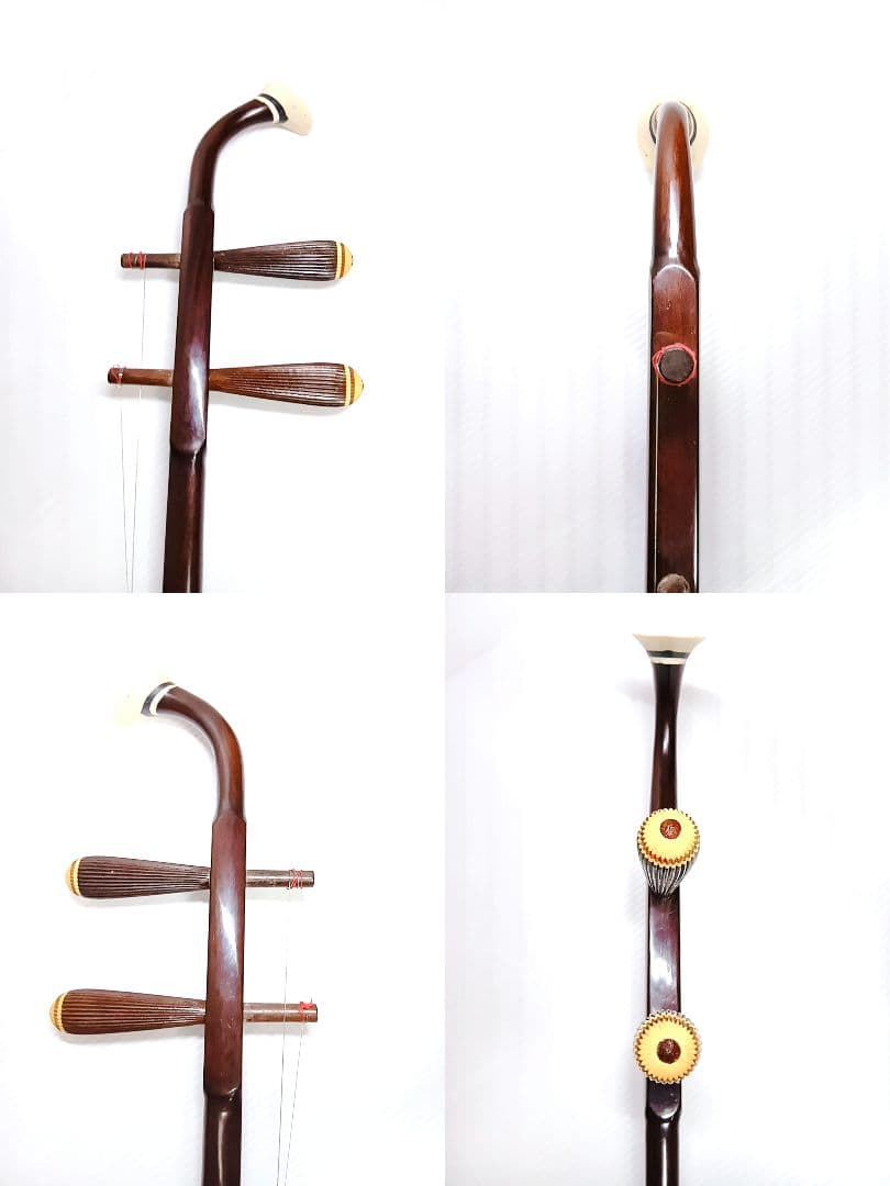 二胡　彩雲　ER-400 上海民族楽器 ハードケース　弓　本革　蛇皮