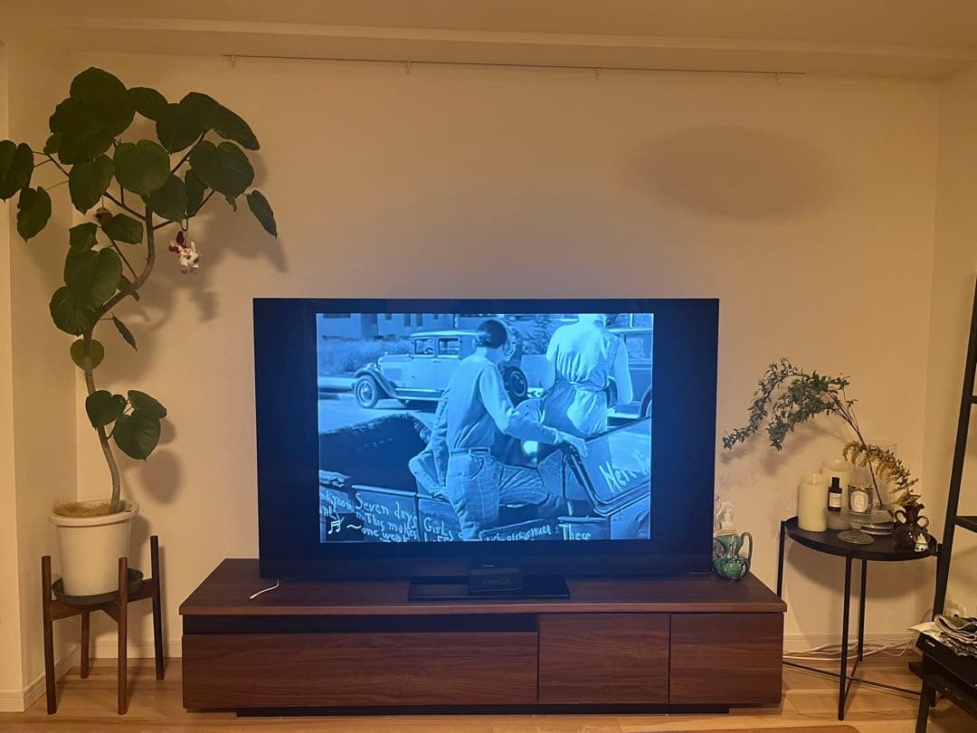 【週末値下げ】LOWYA テレビボード 180cm ウォルナット65インチ