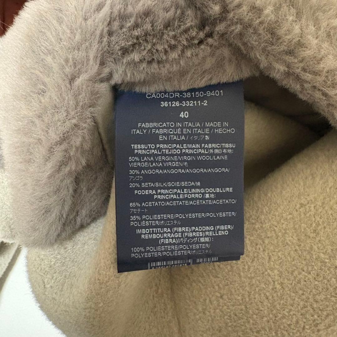 タグ付き＊HERNO ヘルノ アンゴラ フーデッドロングコート ファー タグ付き