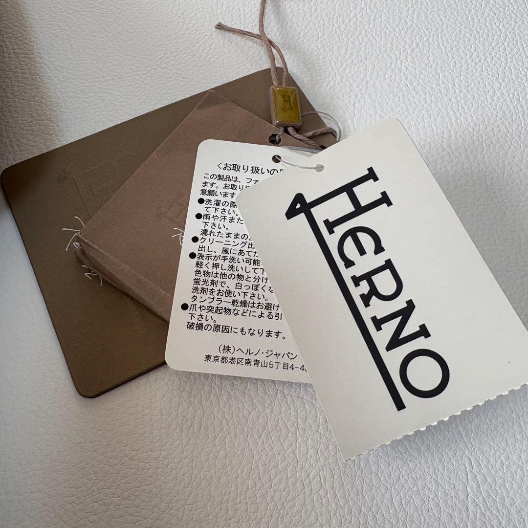 タグ付き＊HERNO ヘルノ アンゴラ フーデッドロングコート ファー タグ付き