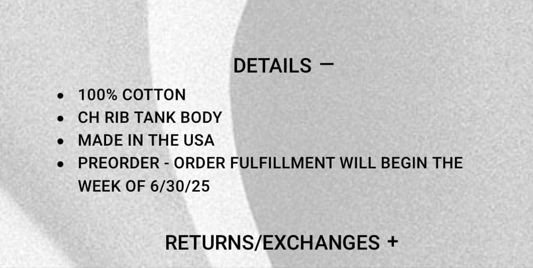 トップス chrome hearts HAIRY CROSS RIB TANK L