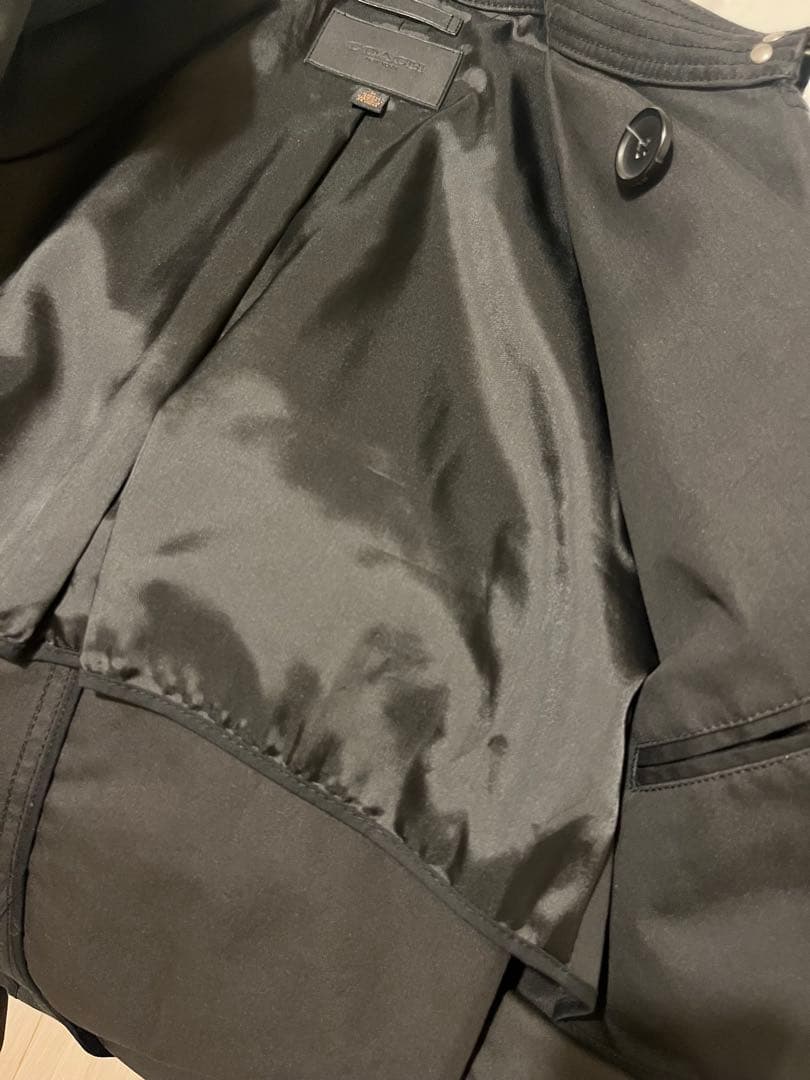 ※1/25までSALE 【美品】 COACH ブラック トレンチコート