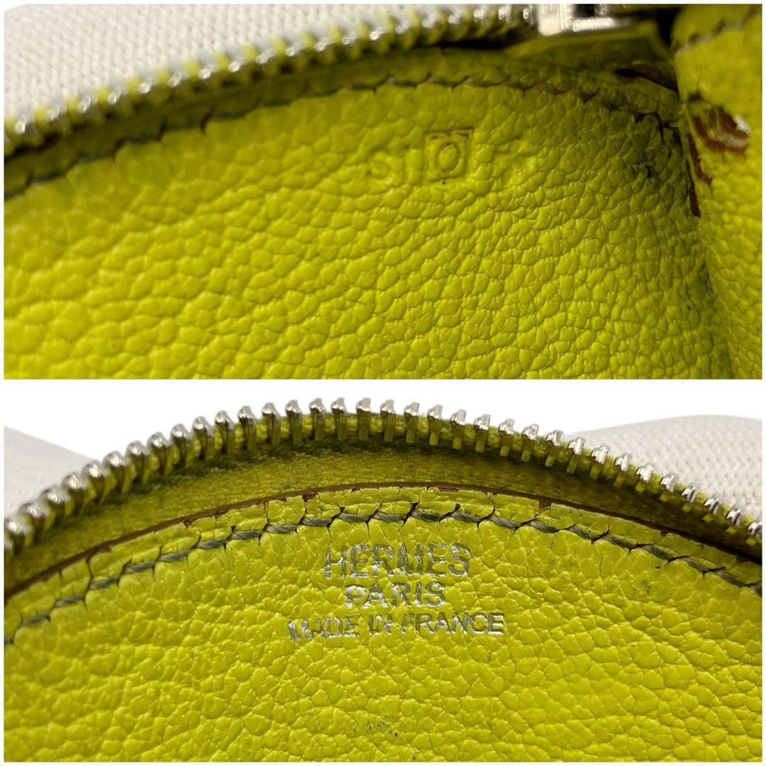 良品✨ エルメス エヴリン ケース 小銭入れ レザー イエロー