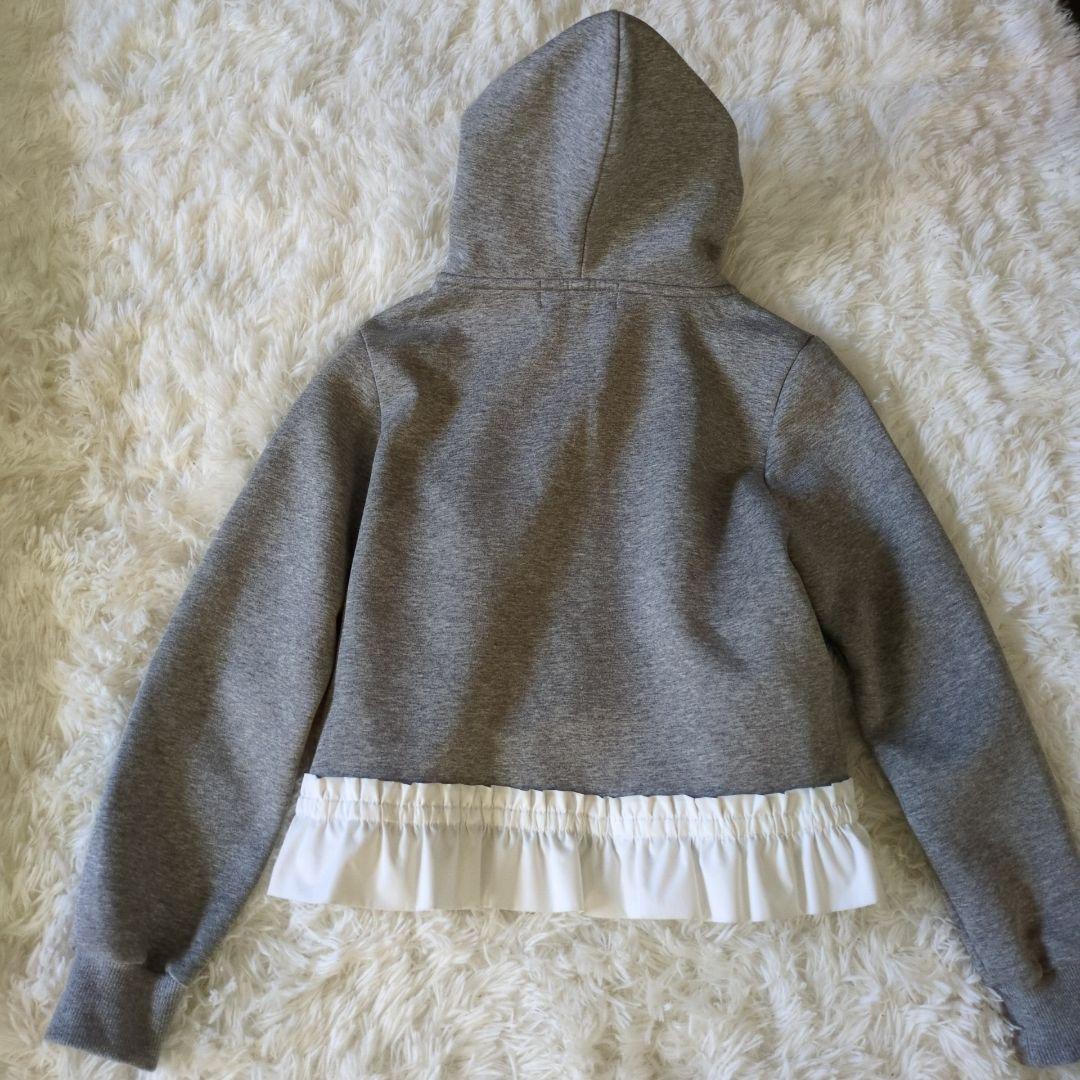 M'S GRACY エムズグレイシー ダンボールニットパーカー ブローチ付き