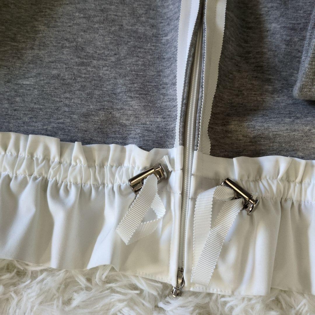 M'S GRACY エムズグレイシー ダンボールニットパーカー ブローチ付き