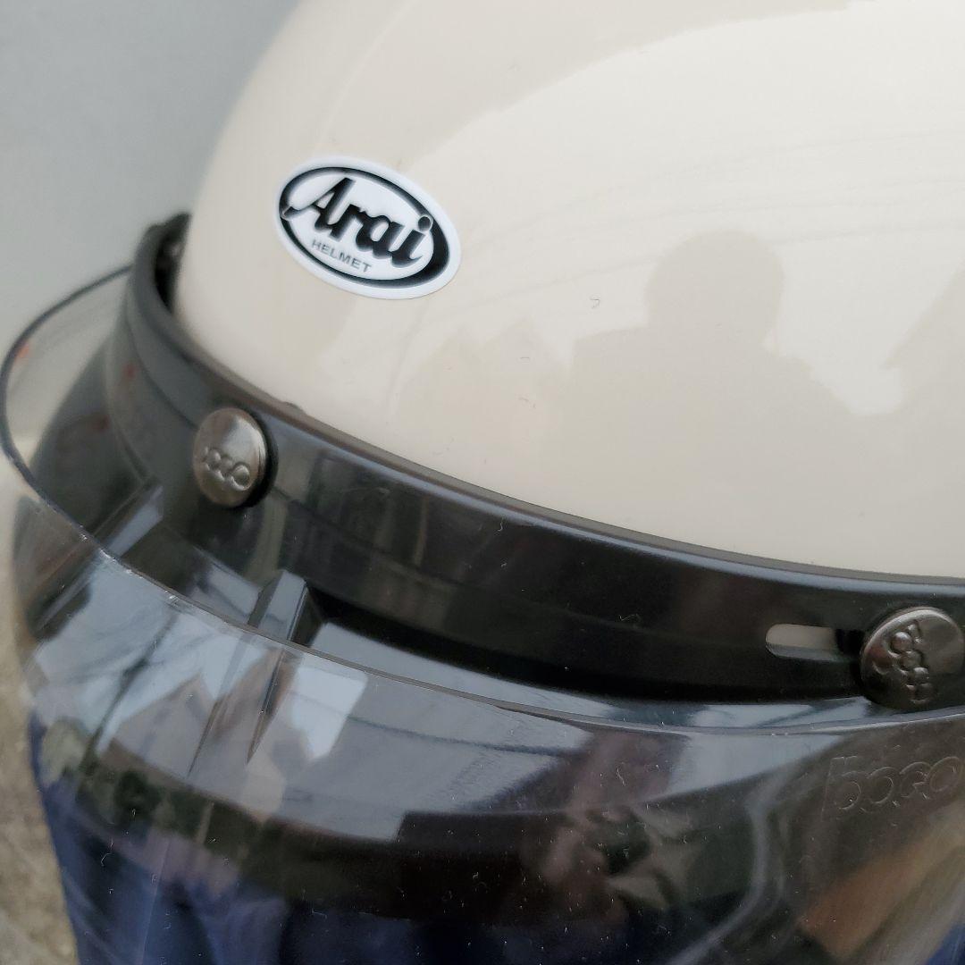 Arai Classic MOD ジェットヘルメット クリーム色　冬期教習のみ