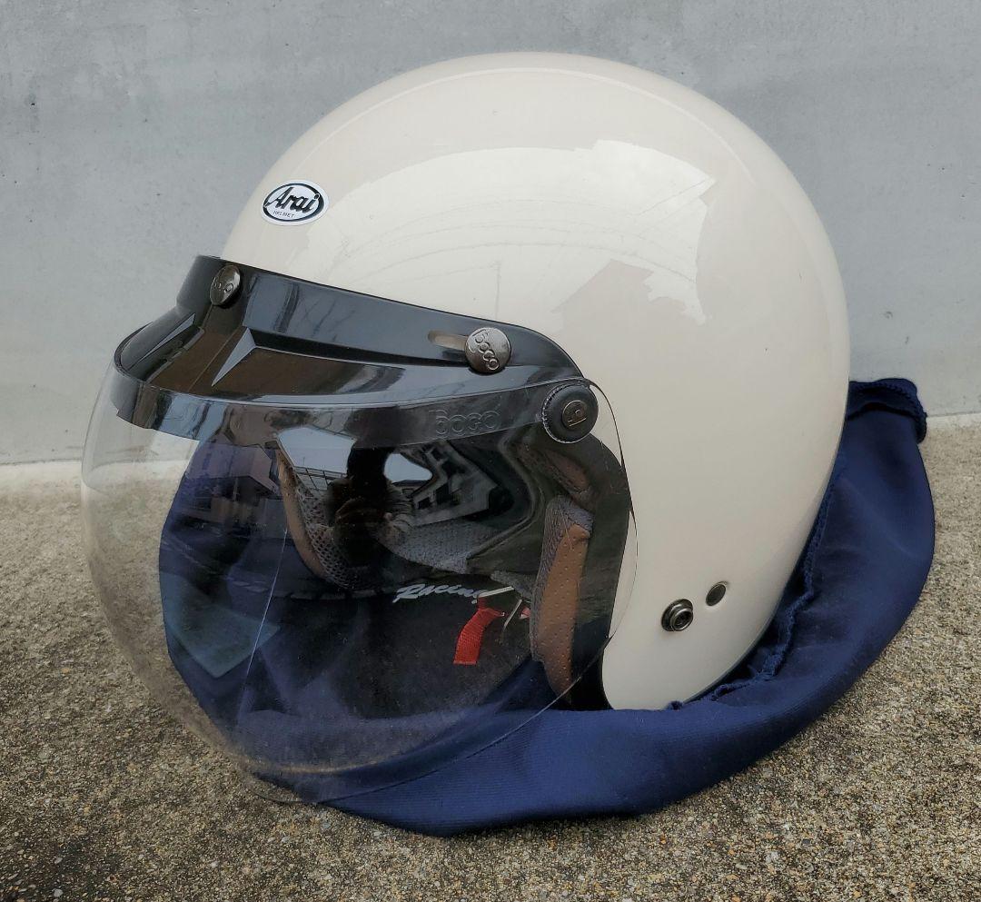 Arai Classic MOD ジェットヘルメット クリーム色　冬期教習のみ