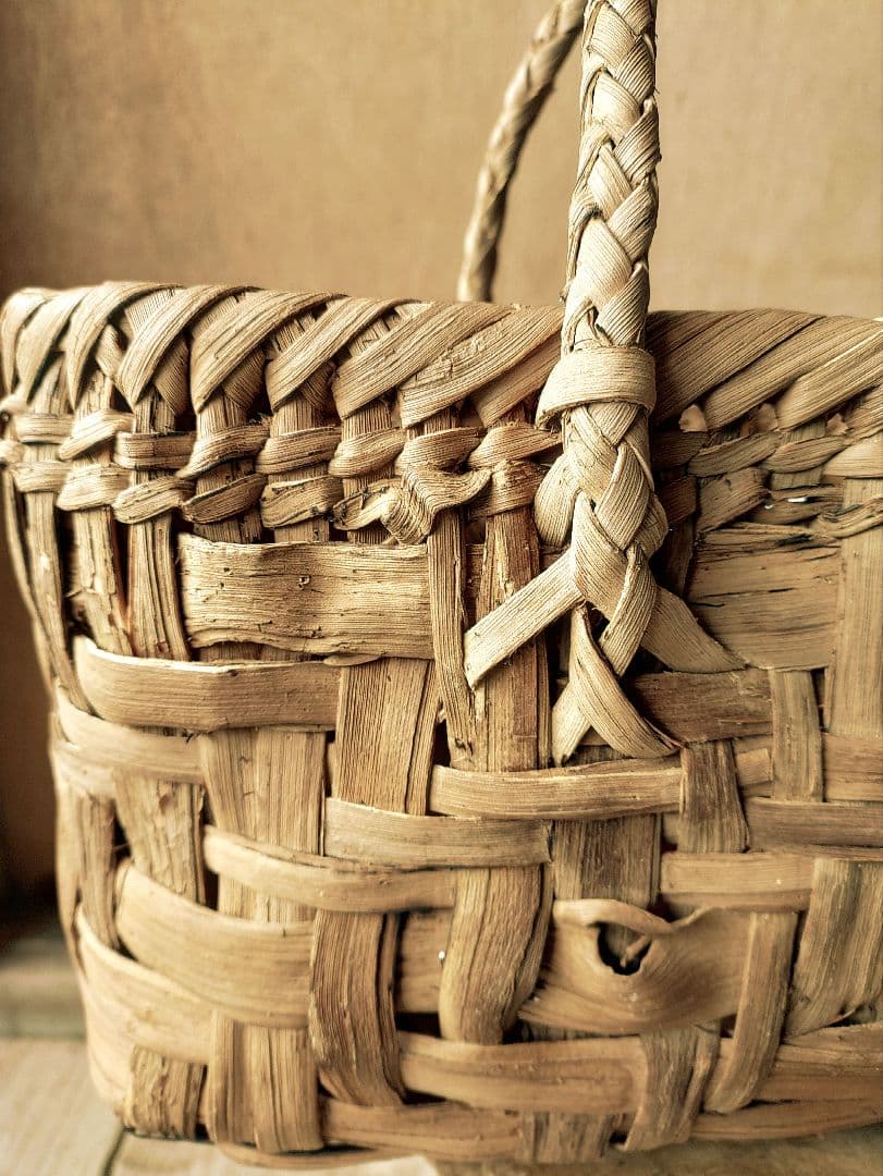 白*藤様 信州安曇野の山葡萄かごバック。里山手仕事。