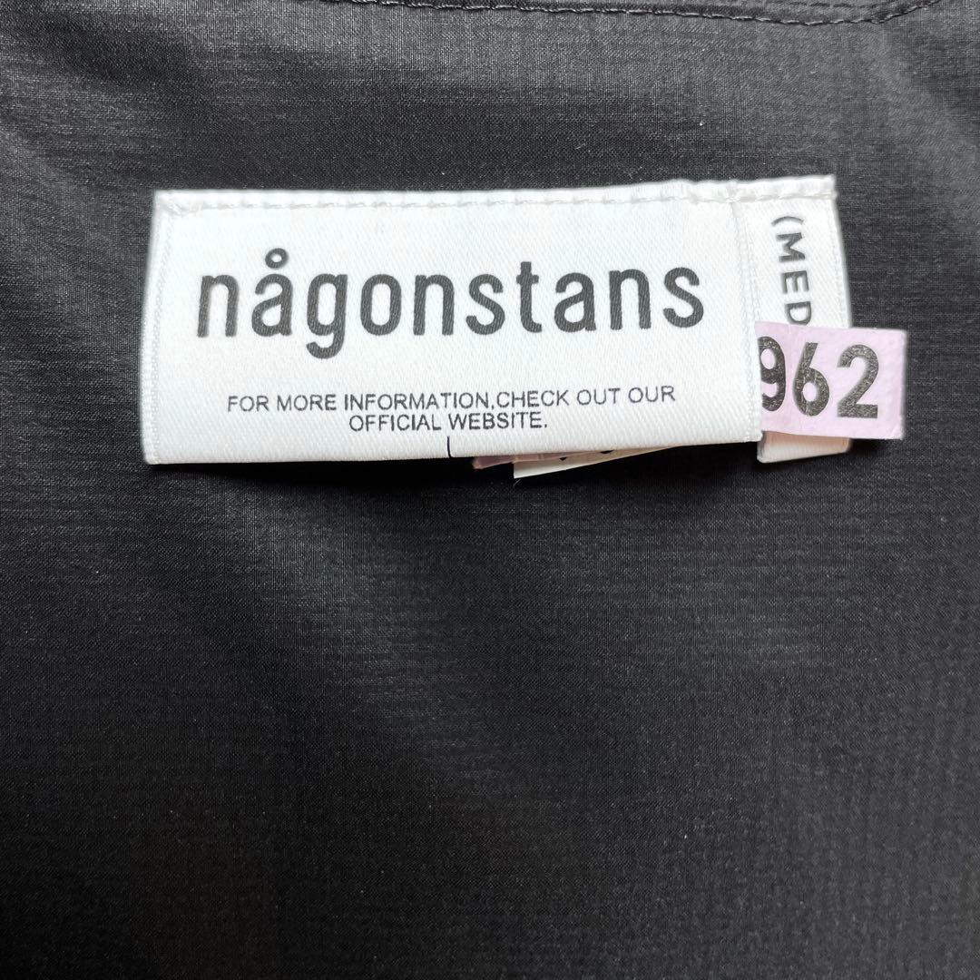 ☆美品今季 nagonstans ナゴンスタンス ノーカラー ダウン ベスト 黒