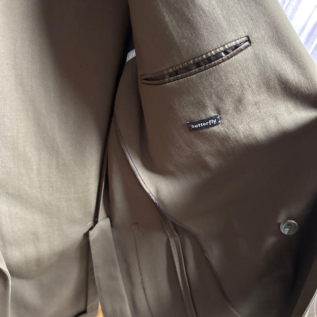 【新品価格16万円】CARUSO カルーゾ　 ダブルスーツ4つボタン　ブラウン