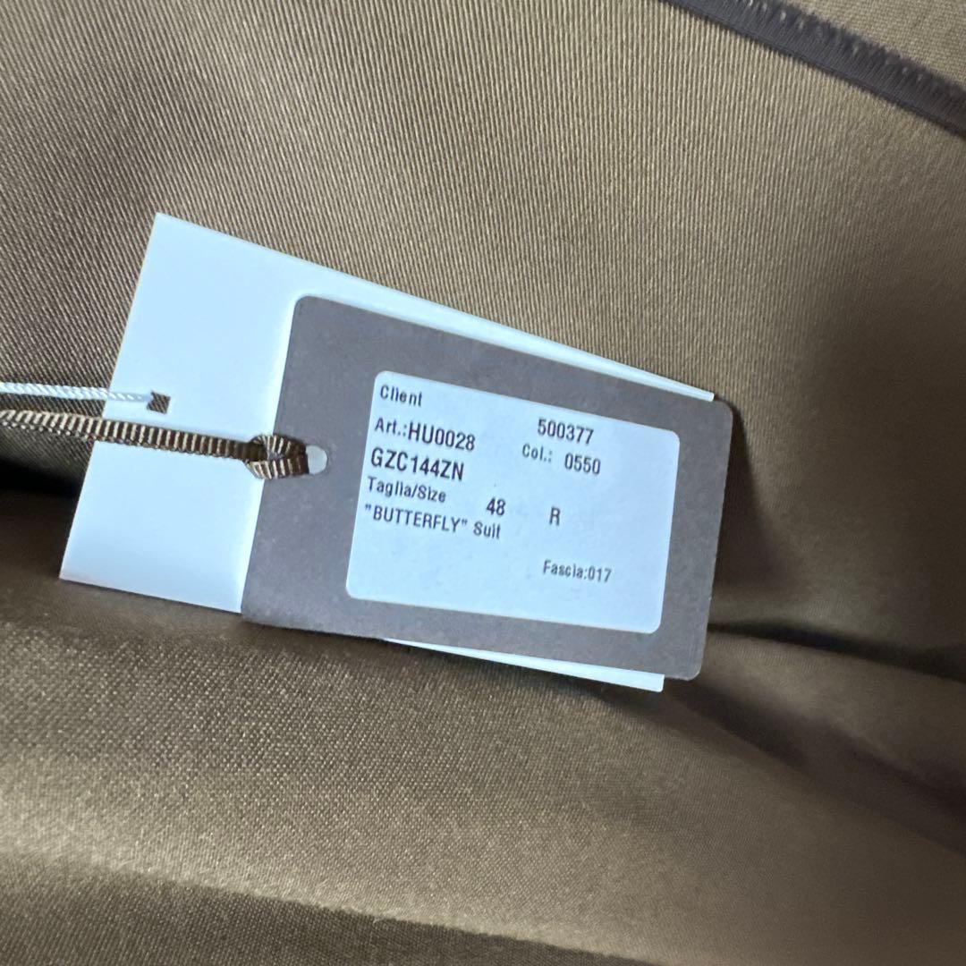 【新品価格16万円】CARUSO カルーゾ　 ダブルスーツ4つボタン　ブラウン