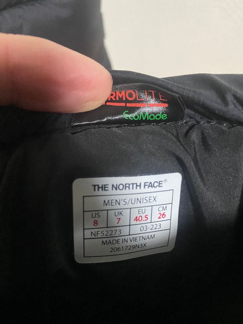 ノースフェイス　ヌプシーブーツNF52273 US8 26.0㎝