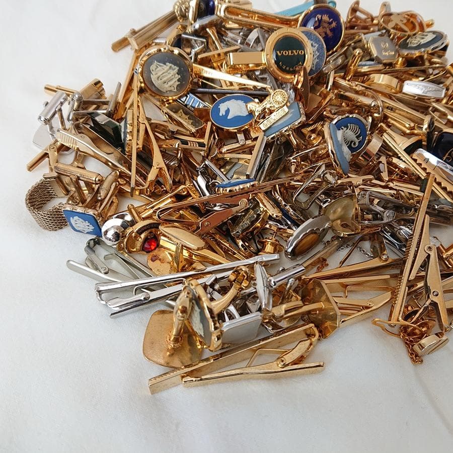 総重量860g セリーヌ ウェッジウッド他 タイピン カフリンクス 大量 まとめ