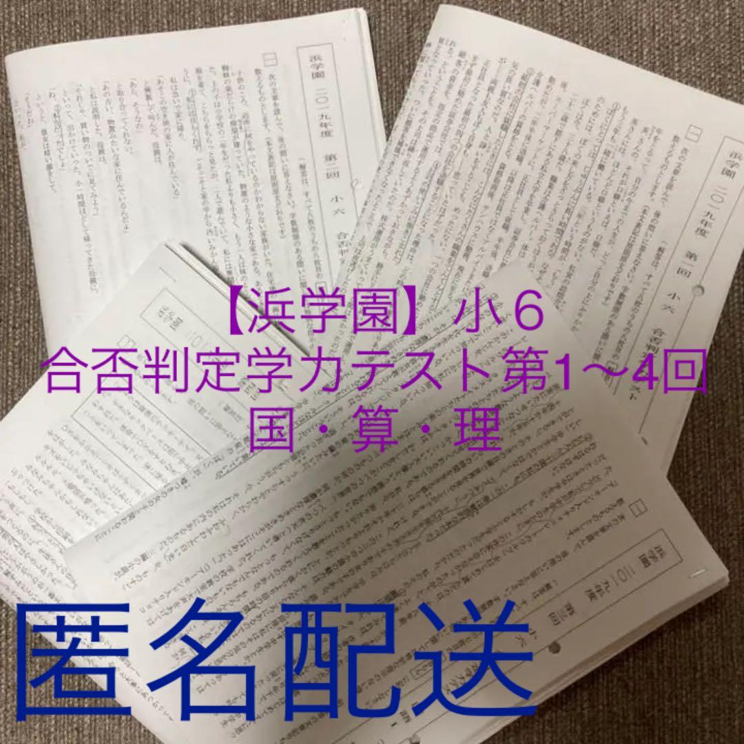 no22503102_【浜学園】小６　合否判定学力テスト第1～4回　国・算・理