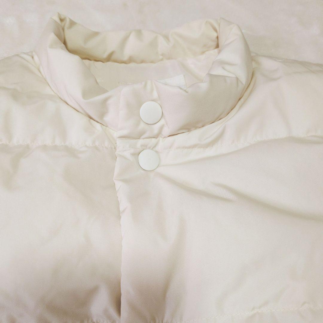 PaDD　エストネーション　ダウンベスト　ペプラム　アイボリー　Sサイズ　白