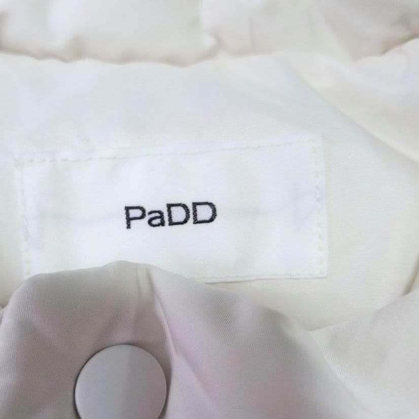 PaDD　エストネーション　ダウンベスト　ペプラム　アイボリー　Sサイズ　白