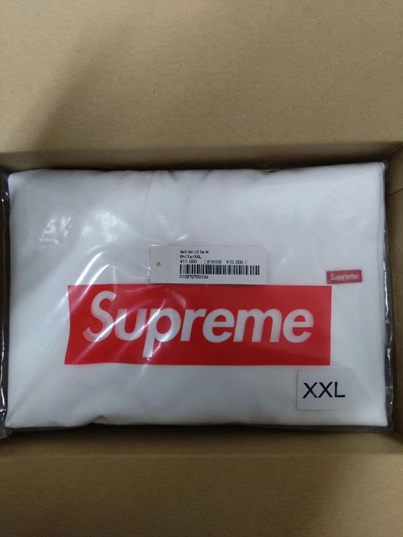 Supreme Sail Box LS Tee XXL ホワイト