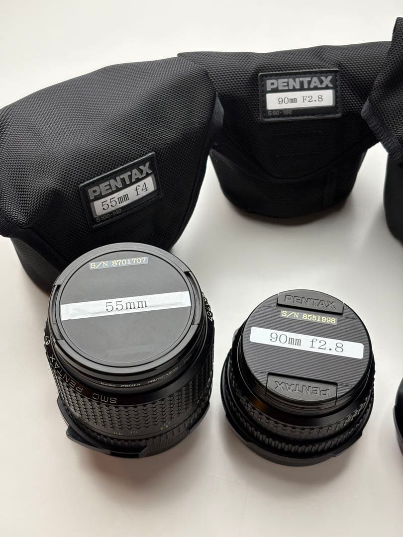 PENTAX ペンタックス 67 レンズセット 55、90、135、200mm
