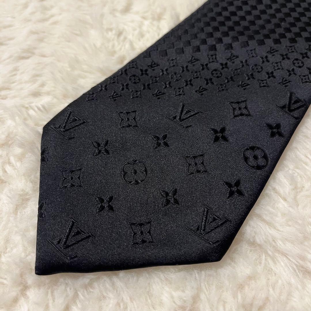 大人気！ルイヴィトン クラヴァットミックス モノグラム ネクタイ 光沢