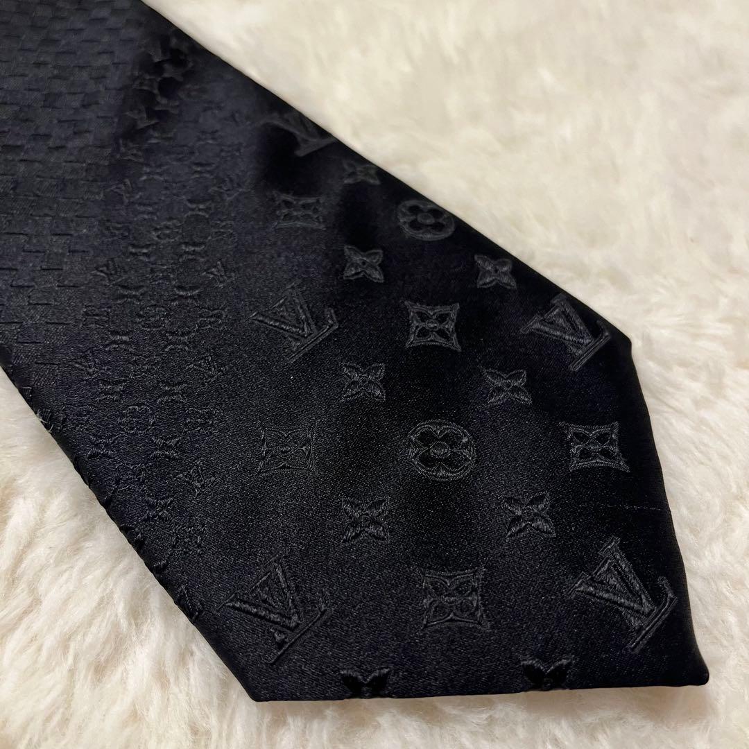 大人気！ルイヴィトン クラヴァットミックス モノグラム ネクタイ 光沢