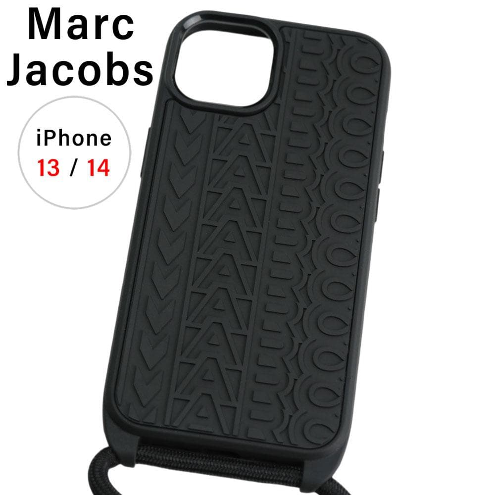 【マークジェイコブス】スマホショルダー iPhone14/13ケース Black