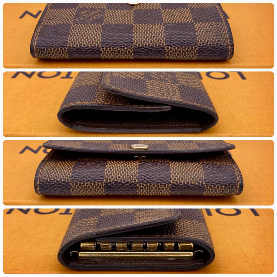 ルイヴィトン　ダミエ　エベヌ　ミュルティクレ6 　キーケース　6連　茶　ブラウン