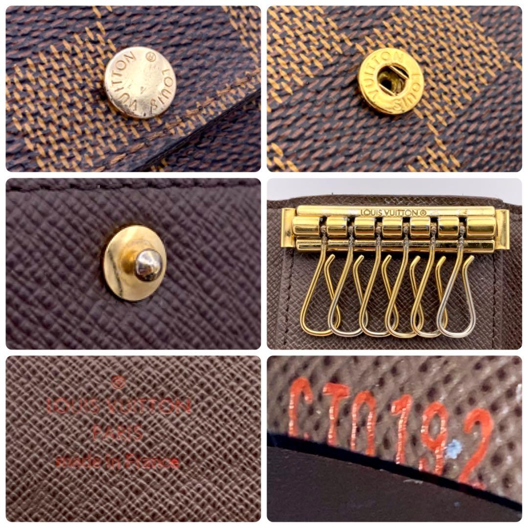 ルイヴィトン　ダミエ　エベヌ　ミュルティクレ6 　キーケース　6連　茶　ブラウン