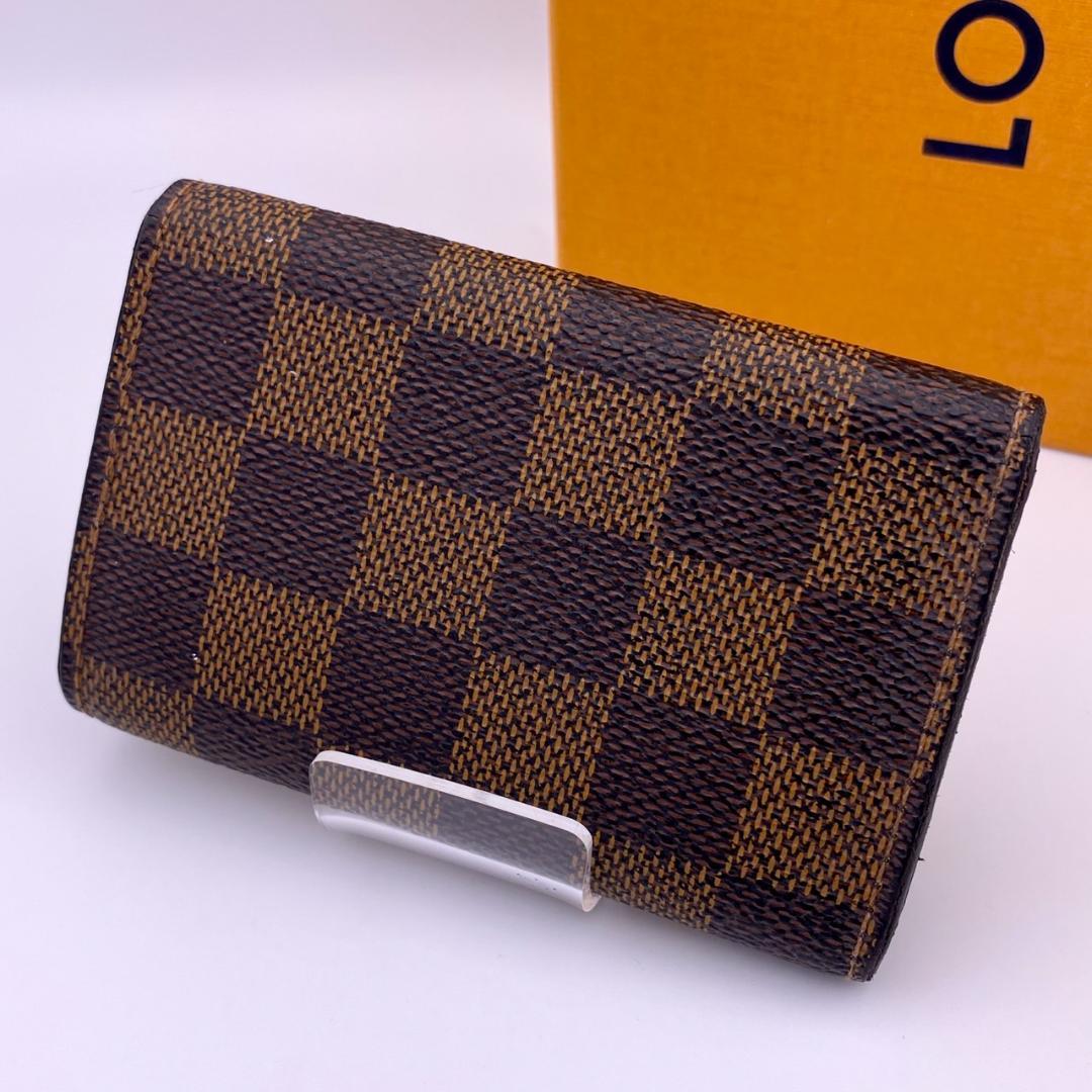 ルイヴィトン　ダミエ　エベヌ　ミュルティクレ6 　キーケース　6連　茶　ブラウン