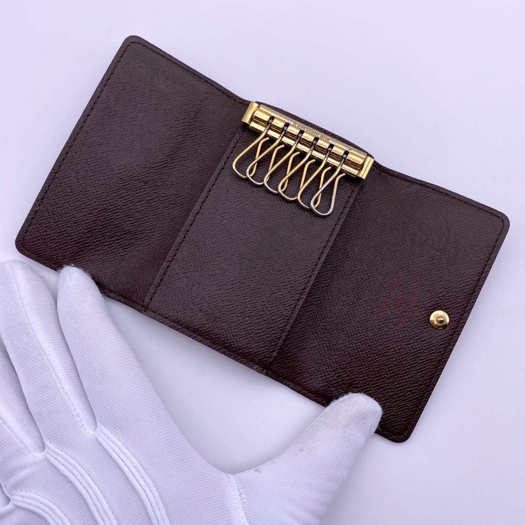 ルイヴィトン　ダミエ　エベヌ　ミュルティクレ6 　キーケース　6連　茶　ブラウン