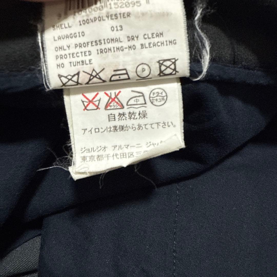 Giorgio Armani ノータックスラックス ピケ素材 イタリア製