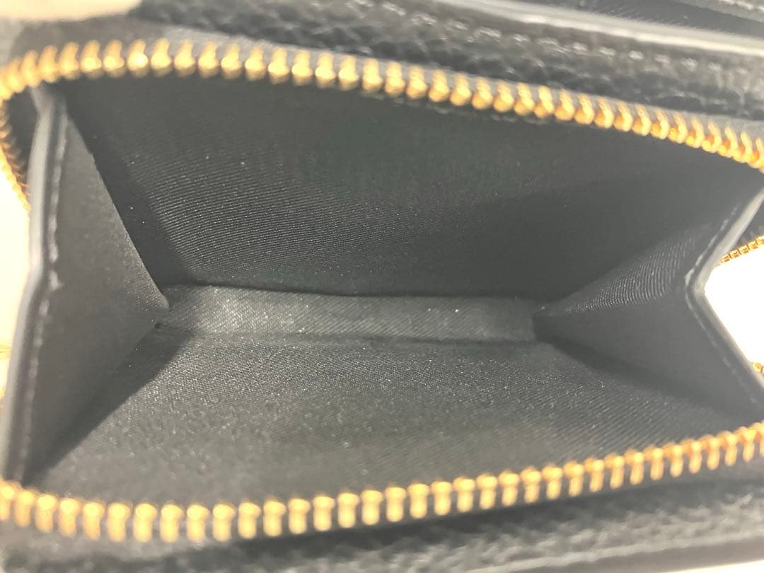 ［S12-68］未使用品 COACH スナップウォレット レザー 黒 ミニ財布