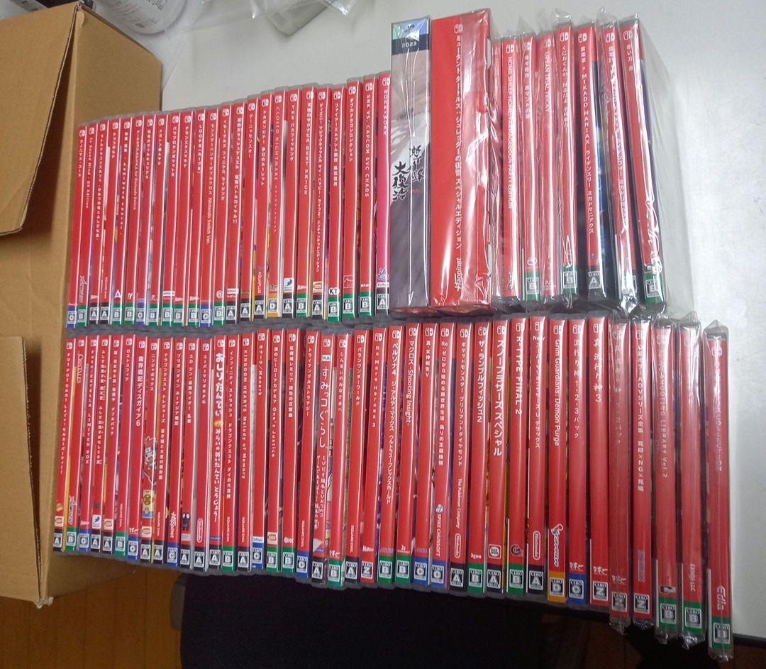 Switch　ソフト新品未開封12本、中古62本　合計74本セットまとめ売り