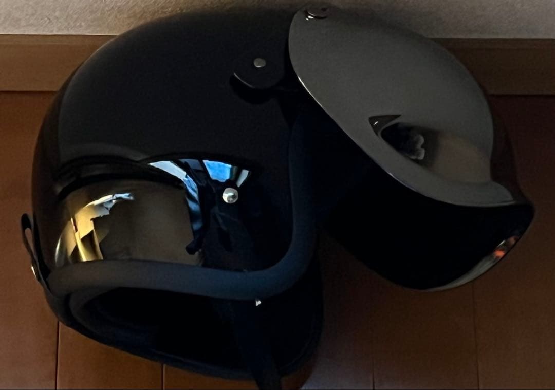 新品未使用　500TXタイプ ヘルメット XXL ミラーバブルシールド　ブラック