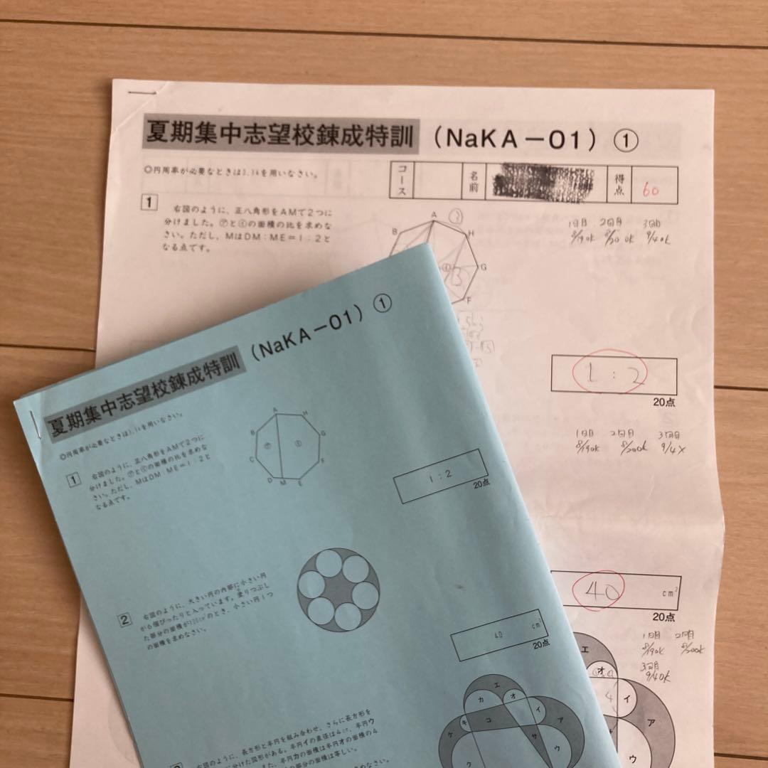 2025年組　サピックス　開成　夏期　志望校別