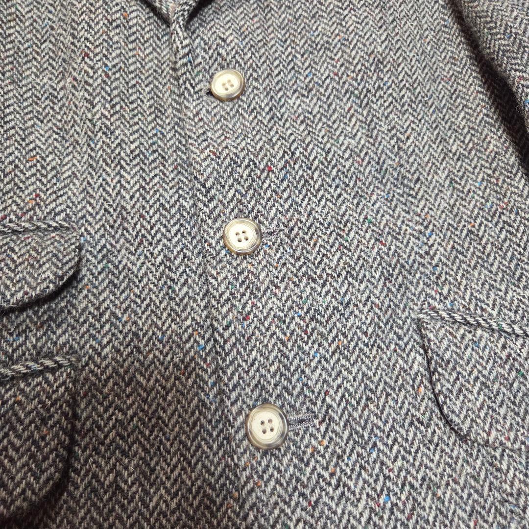 [美品]Ralph Lauren ツイードジャケット ヘリンボーン カラーネップ