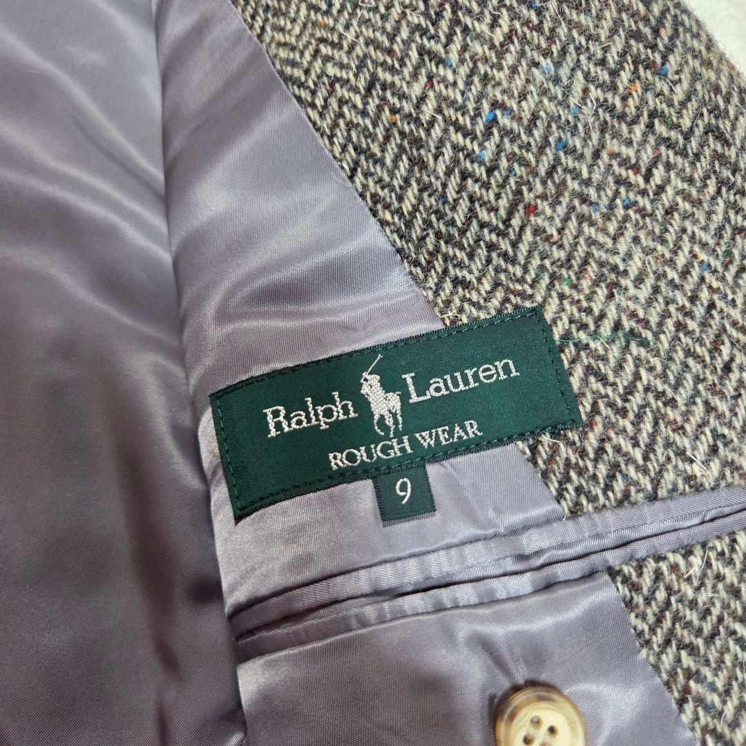 [美品]Ralph Lauren ツイードジャケット ヘリンボーン カラーネップ